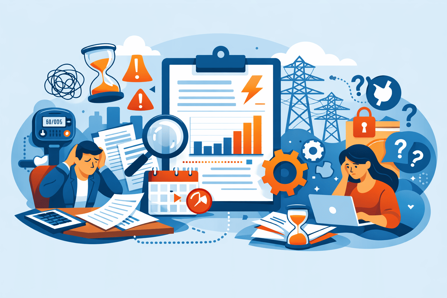 إدارة فواتير الكهرباء بكل يسر وسهولة.