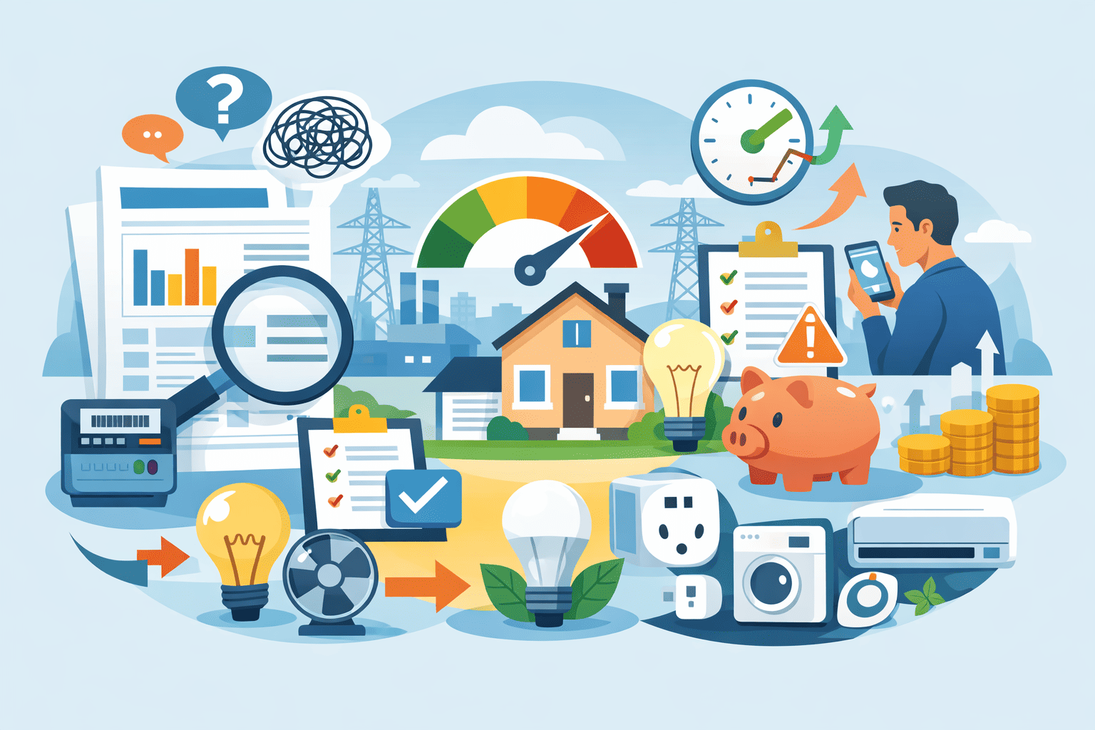 دليلك لفهم فاتورة الكهرباء: نصائح من Tradexiaerso